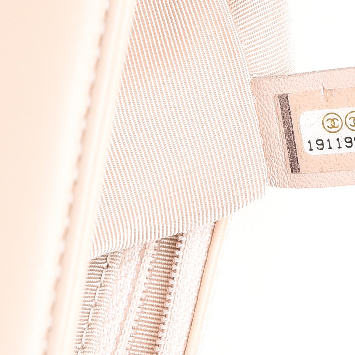 Lambskin Quilted Large Boy Flap Beige