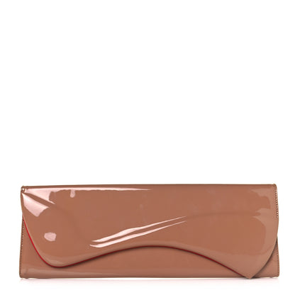 Christian Louboutin Patent Pigalle Clutch Nude 1 of 13