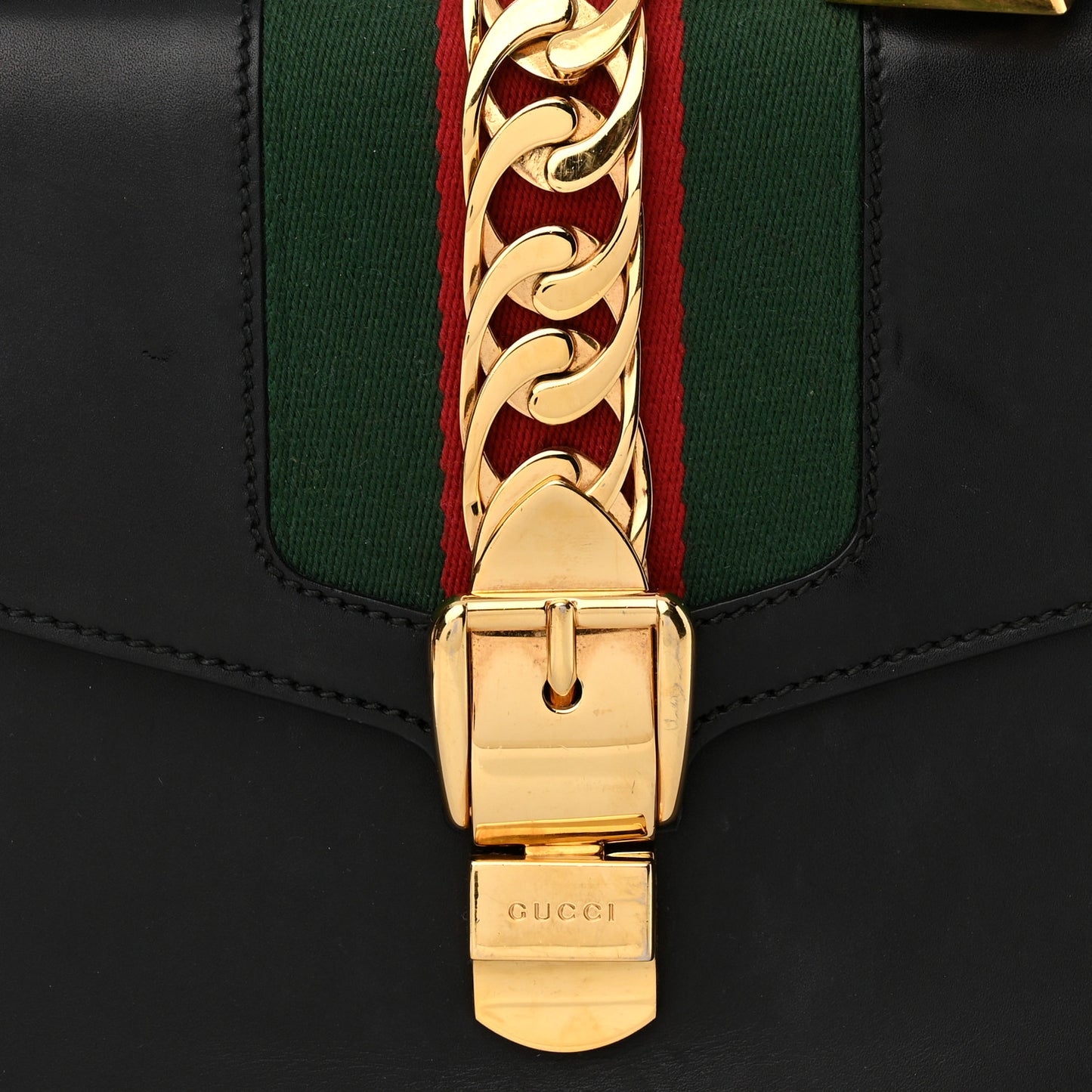 Calfskin Small Sylvie Shoulder Bag Black