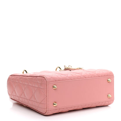 Christian Dior Lambskin Cannage Small Lucky Badges My Lady Dior Pink 3 of 7
