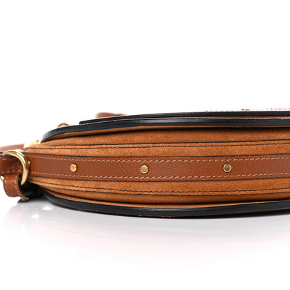 Chloe Shiny Goatskin Smooth Calfskin Suede Small Pixie Bag Saffron Red 7 of 20