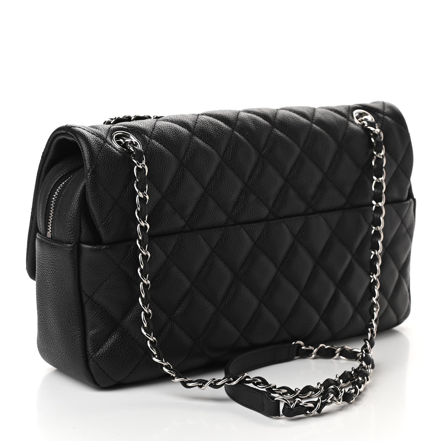 Chanel Caviar Quilted Jumbo Easy Flap Black 2 of 15