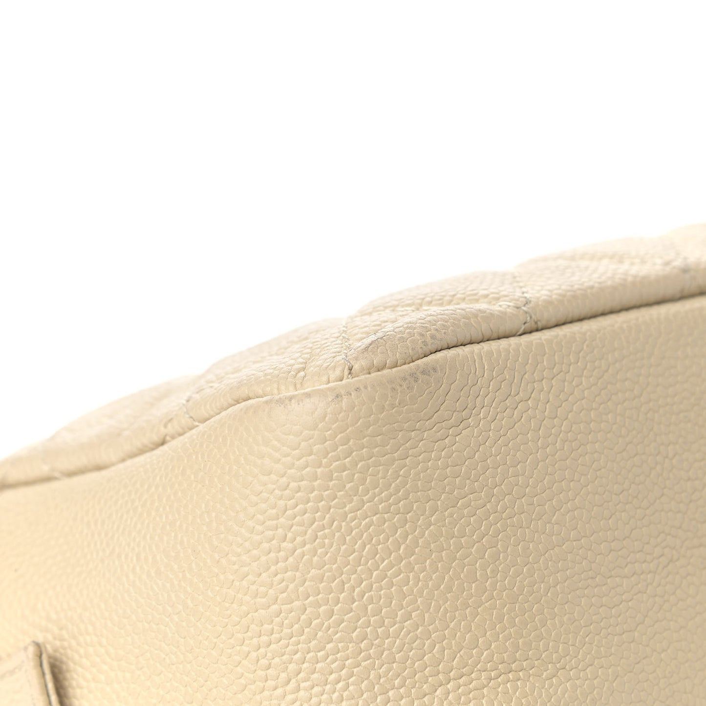 Caviar Quilted Jumbo Easy Flap Beige