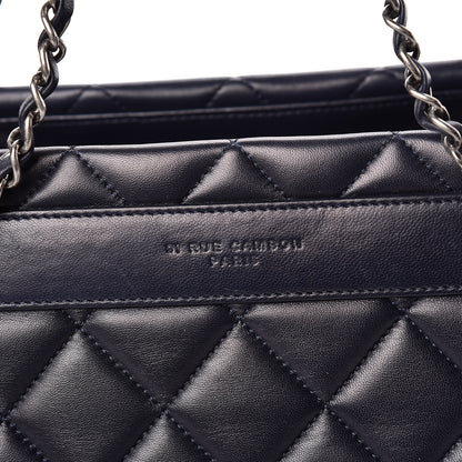 Chanel Lambskin Quilted Trendy CC Tote Navy 13 of 19