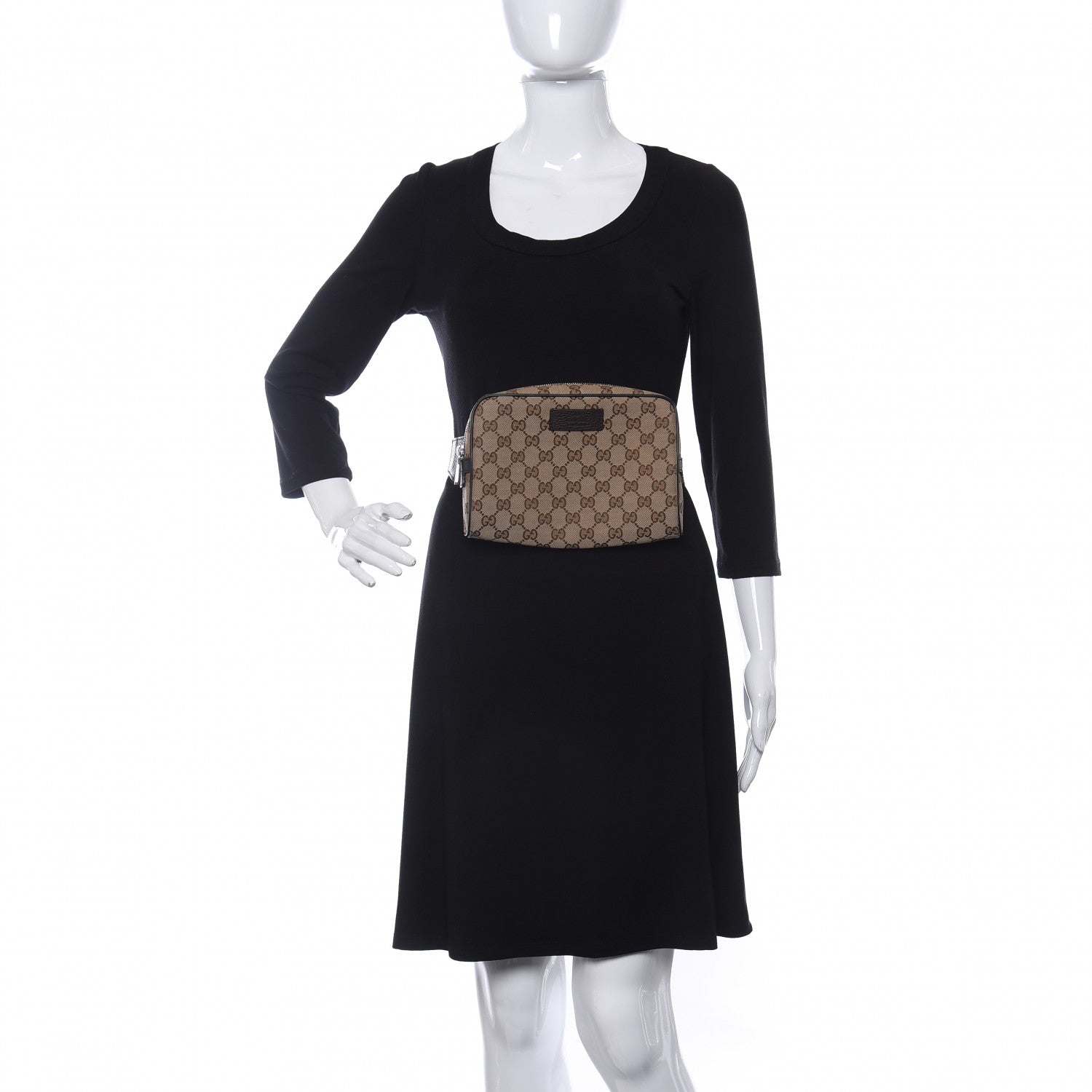 Gucci Monogram Belt Bag Dark Brown 2 of 10