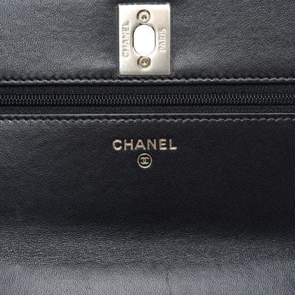Chanel Lambskin Quilted Trendy CC Wallet On Chain WOC Black 8 of 11