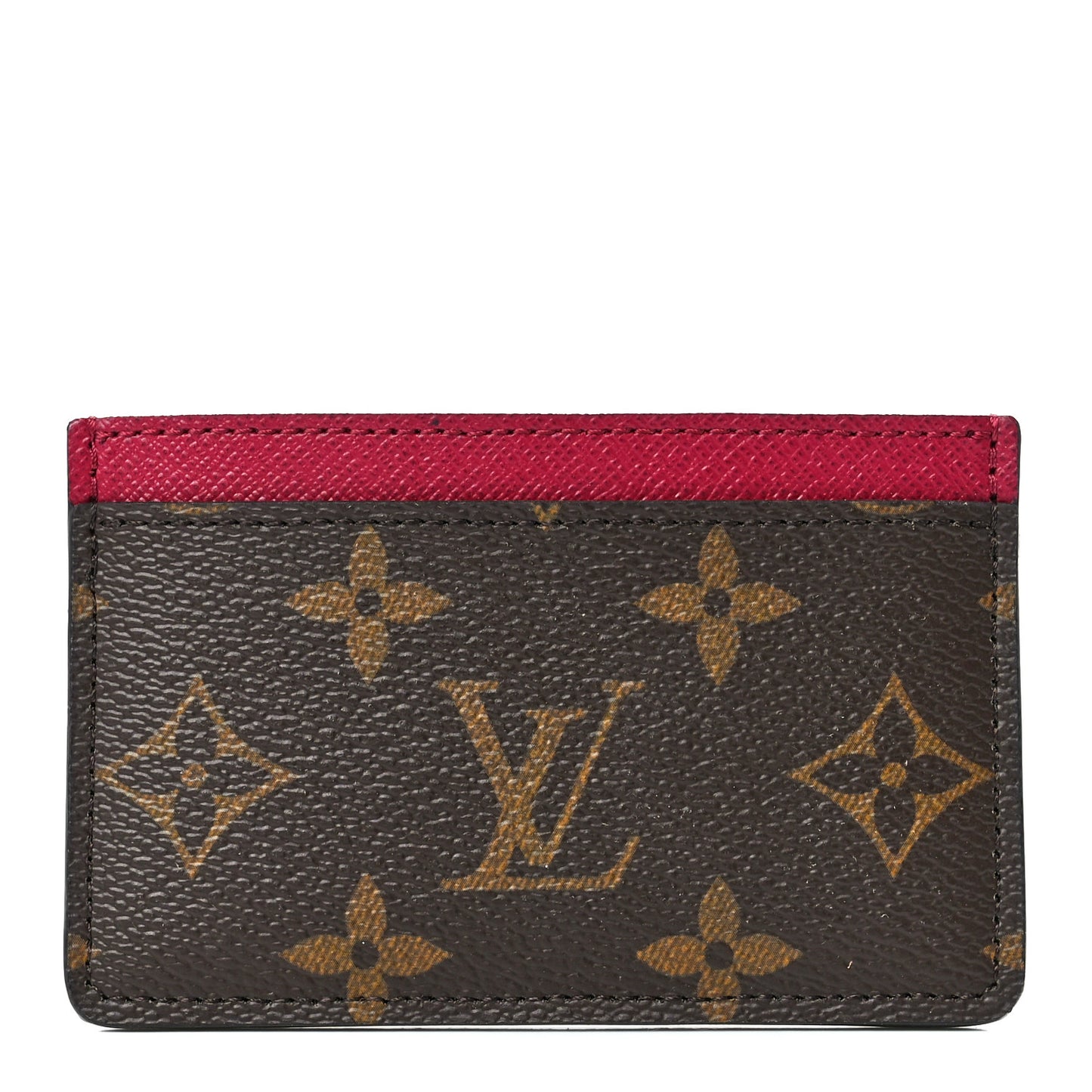 Monogram Card Holder Fuchsia