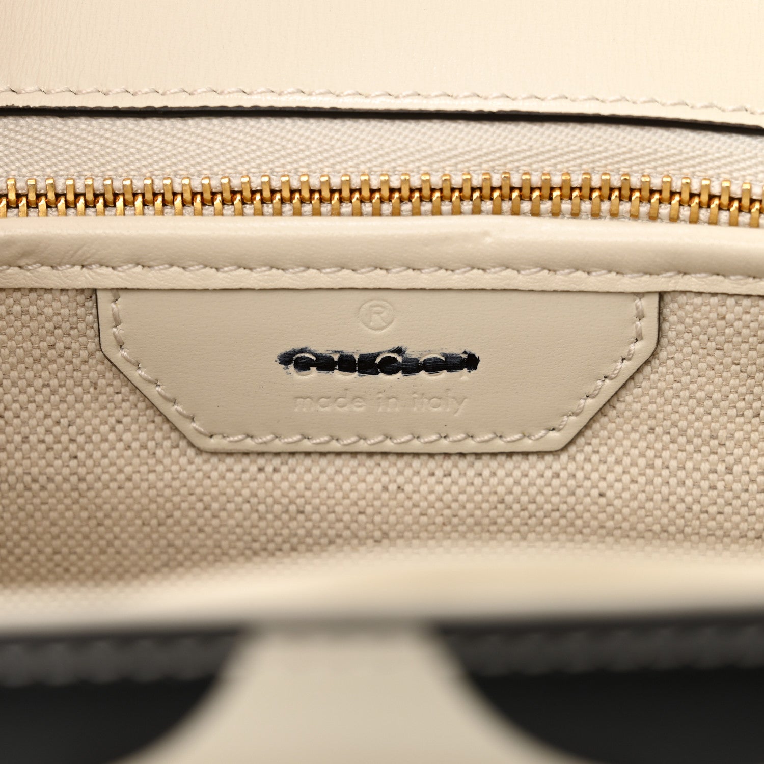 Gucci Calfskin Web Geometric Print Small Bamboo 1947 Top Handle Bag White Multi 7 of 11