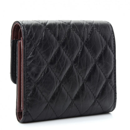 Chanel Aged Calfskin Quilted Reissue Compact Wallet Black 3 of 9