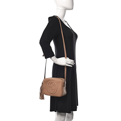 Gucci Pebbled Calfskin Small Soho Disco Bag Camelia 2 of 12