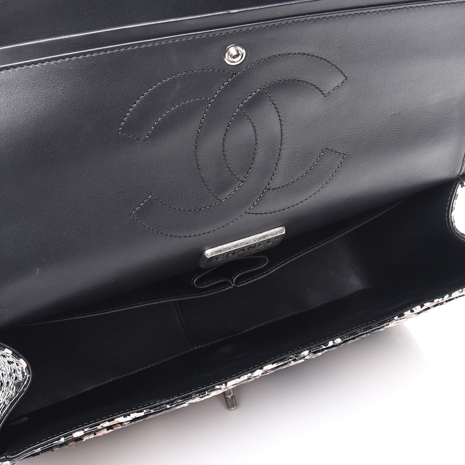 Chanel Python Jumbo Double Flap 5 of 10