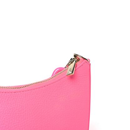 Christian Louboutin CHRISTIAN LOUBOUTIN Calfskin Mini Loubila Chain Shoulder Bag Fluo Pink 9 of 9