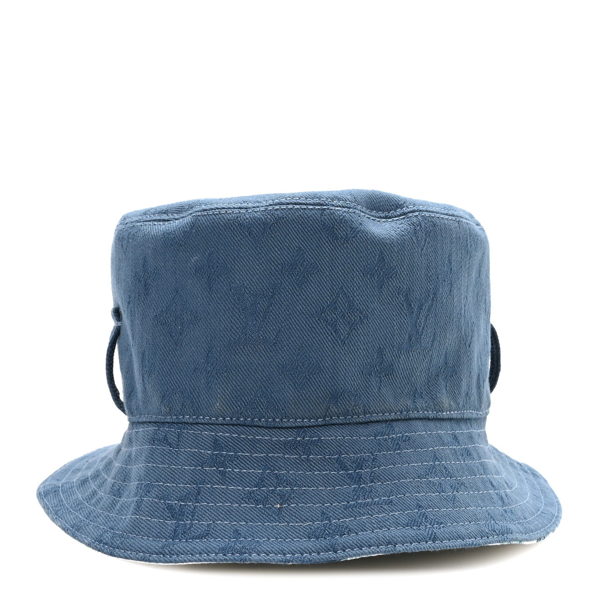 Louis Vuitton Cotton LV Play Monogram Aquagarden Reversible Bucket Hat Blue 5 of 14