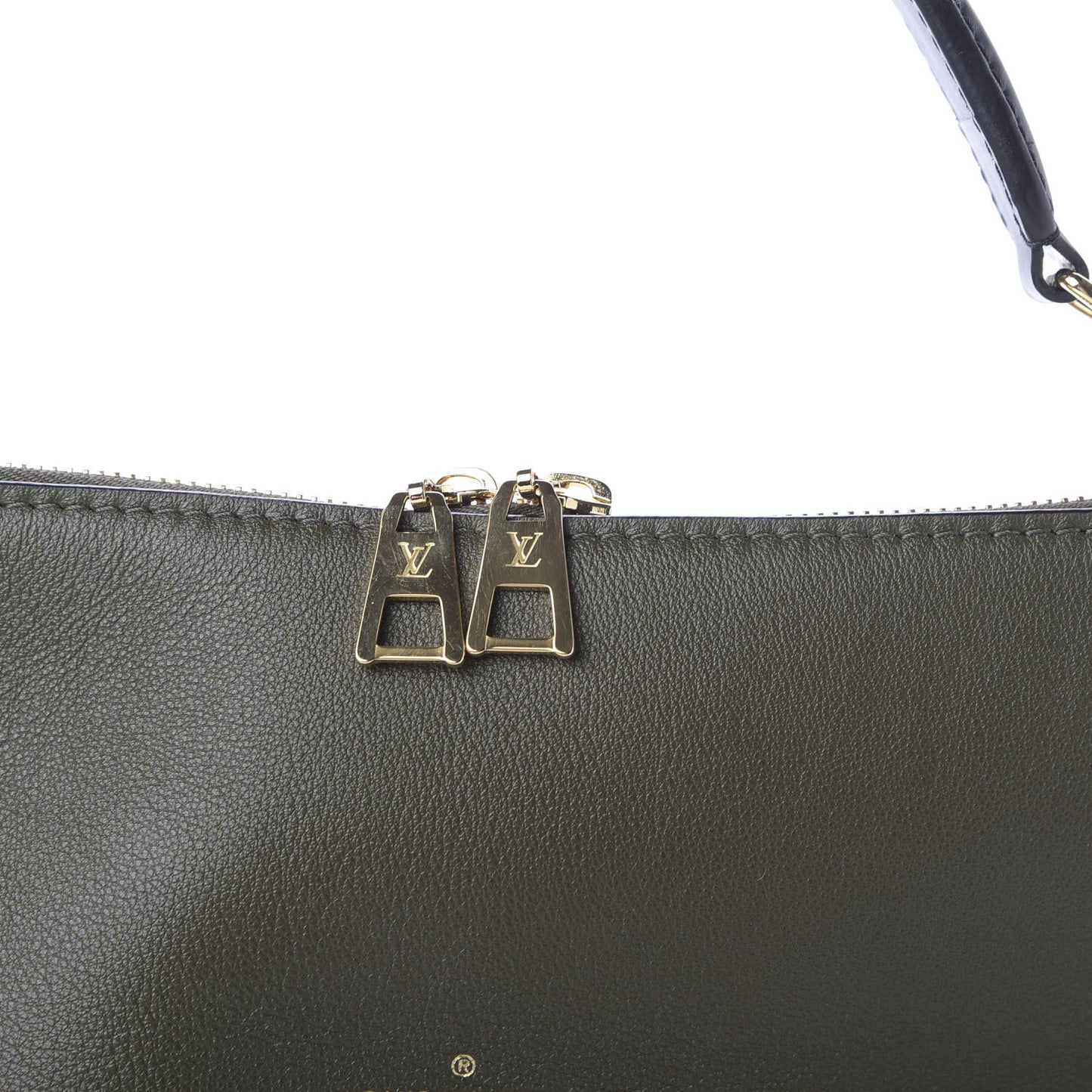 Damier Ebene Calfskin Maida Khaki