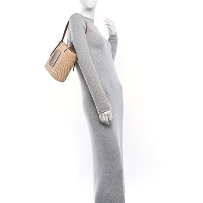 Loewe Raffia Small Square Basket Tote Bag Natural Tan 2 of 9