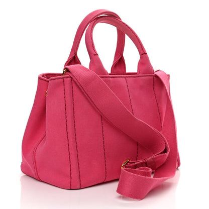 Prada Canapa Small Logo Tote Peonia 3 of 11