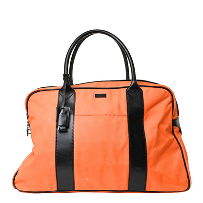 Gucci Nylon Calfskin Duffle Bag Orange 1 of 25