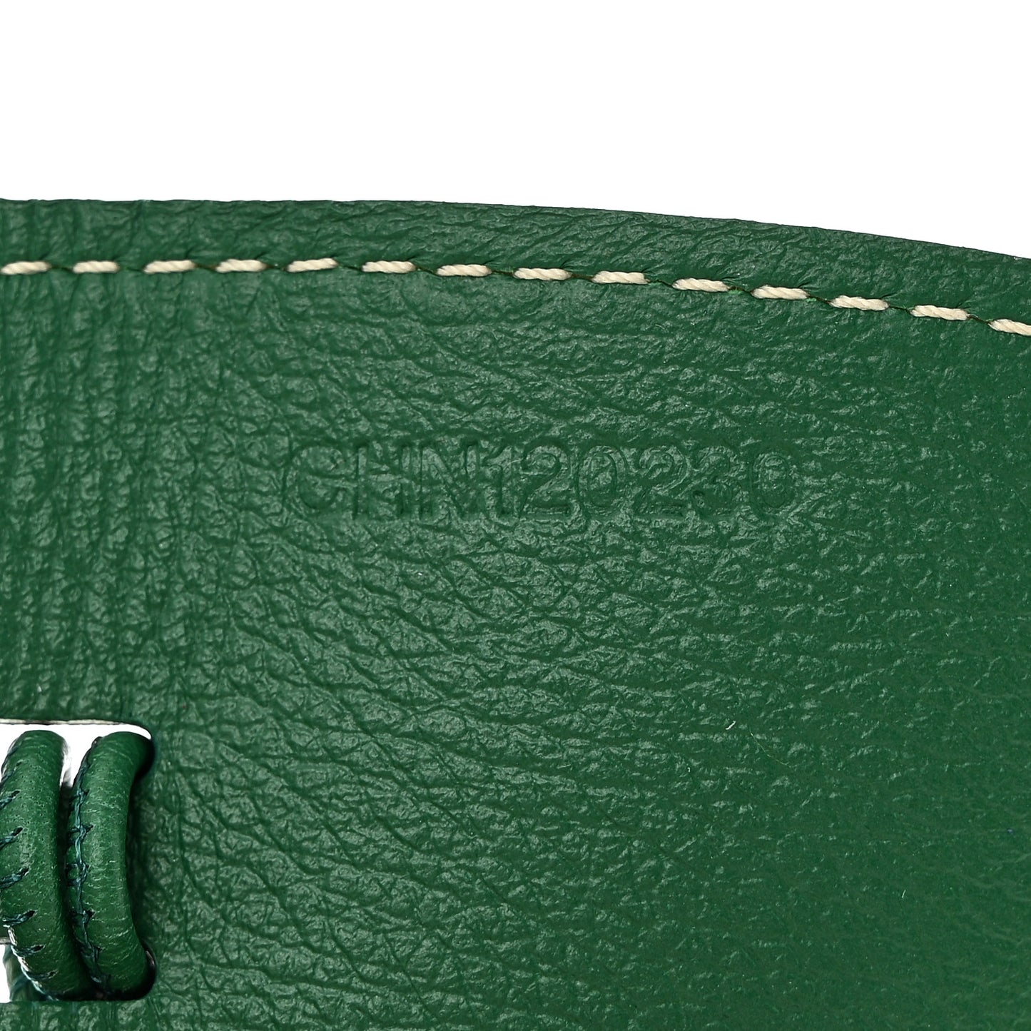 Calfskin Bag Clip Green