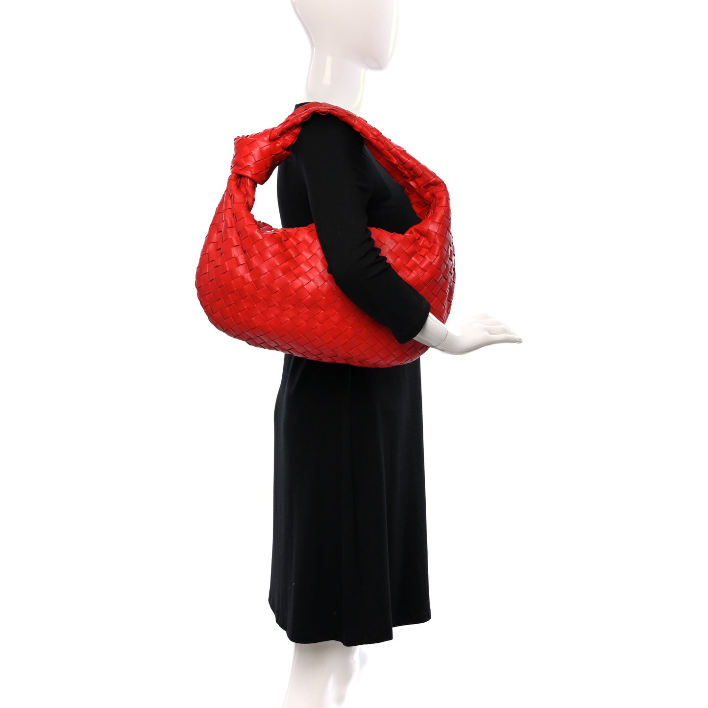 Nappa Intrecciato Small Jodie Red
