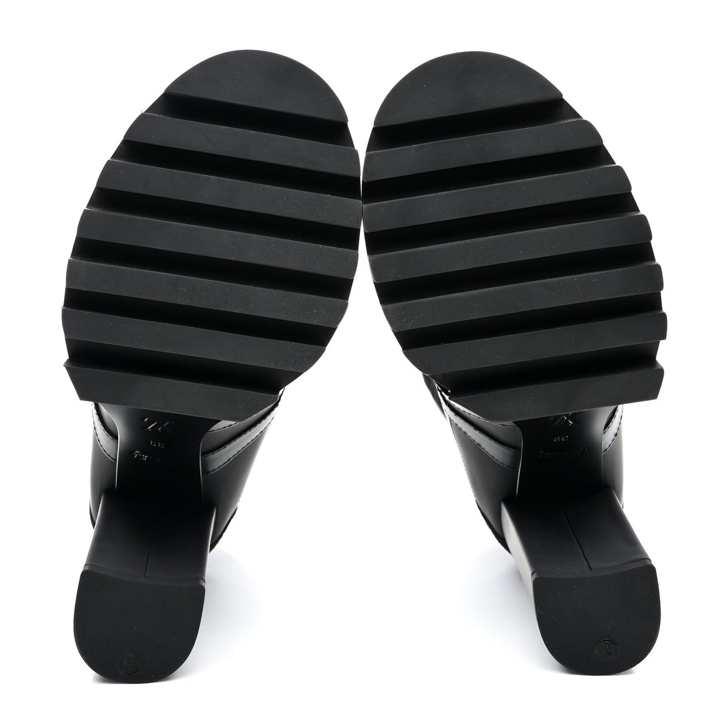 Suede Calfskin Monogram Star Trail Ankle Boots 39 Black
