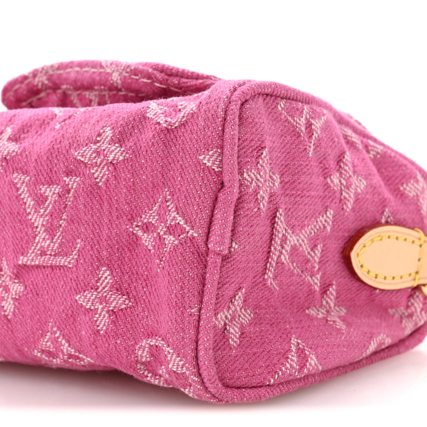 Monogram Denim Nano Speedy Fuchsia
