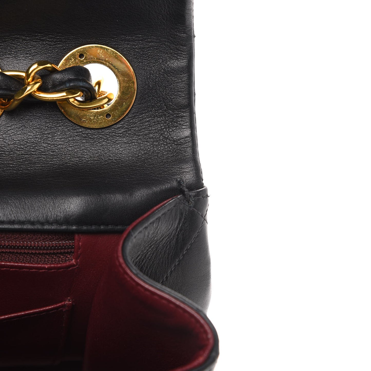 Lambskin Quilted XL Jumbo Single Flap Black