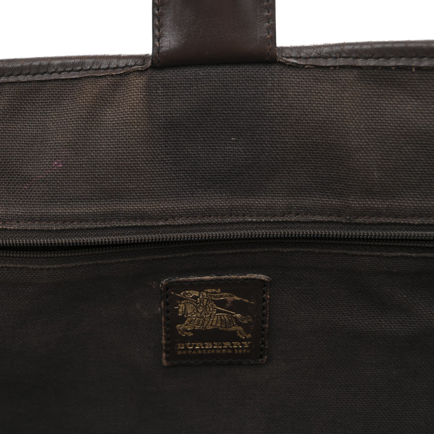 Burberry Haymarket Check Medium Regent Tote Chocolate 1852005