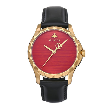 Gucci Stainless Steel Calfskin 38mm G-Timeless Quartz Watch Coral 1 of 6