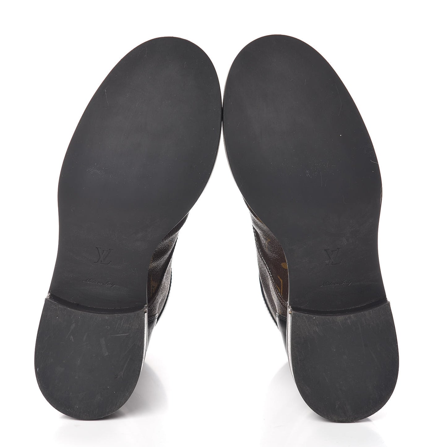 Calfskin Monogram Wonderland Flat Ranger Boots 38 Black