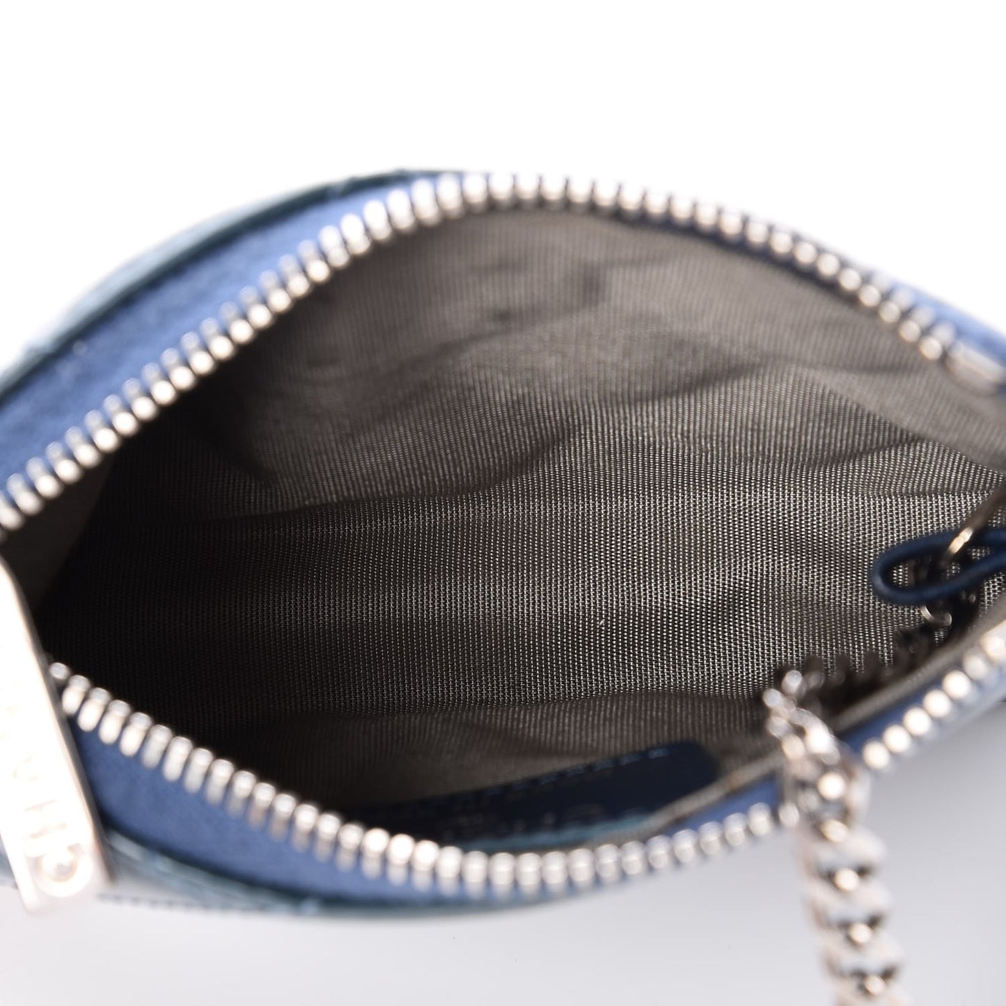 Patent Quilted Brilliant Key Holder Case Royal Blue