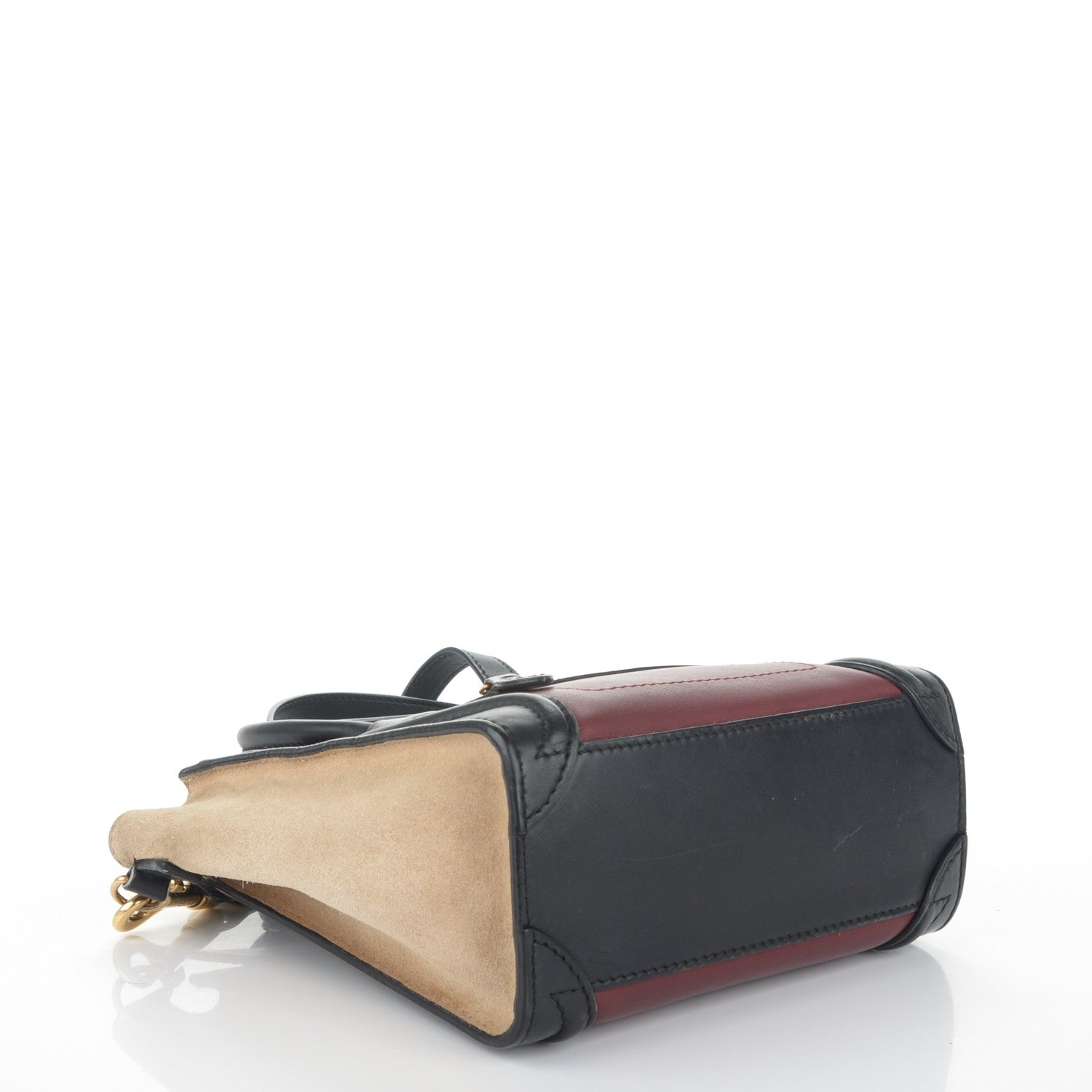 Celine Smooth Calfskin Suede Nano Tri-Color Luggage 4 of 7