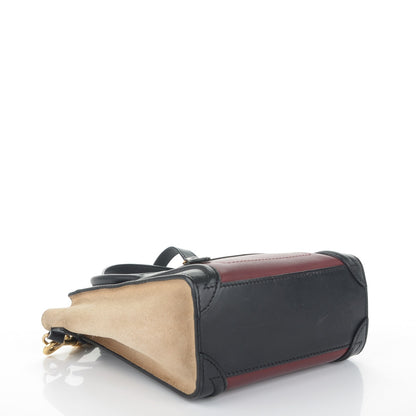 Celine Smooth Calfskin Suede Nano Tri-Color Luggage 4 of 7