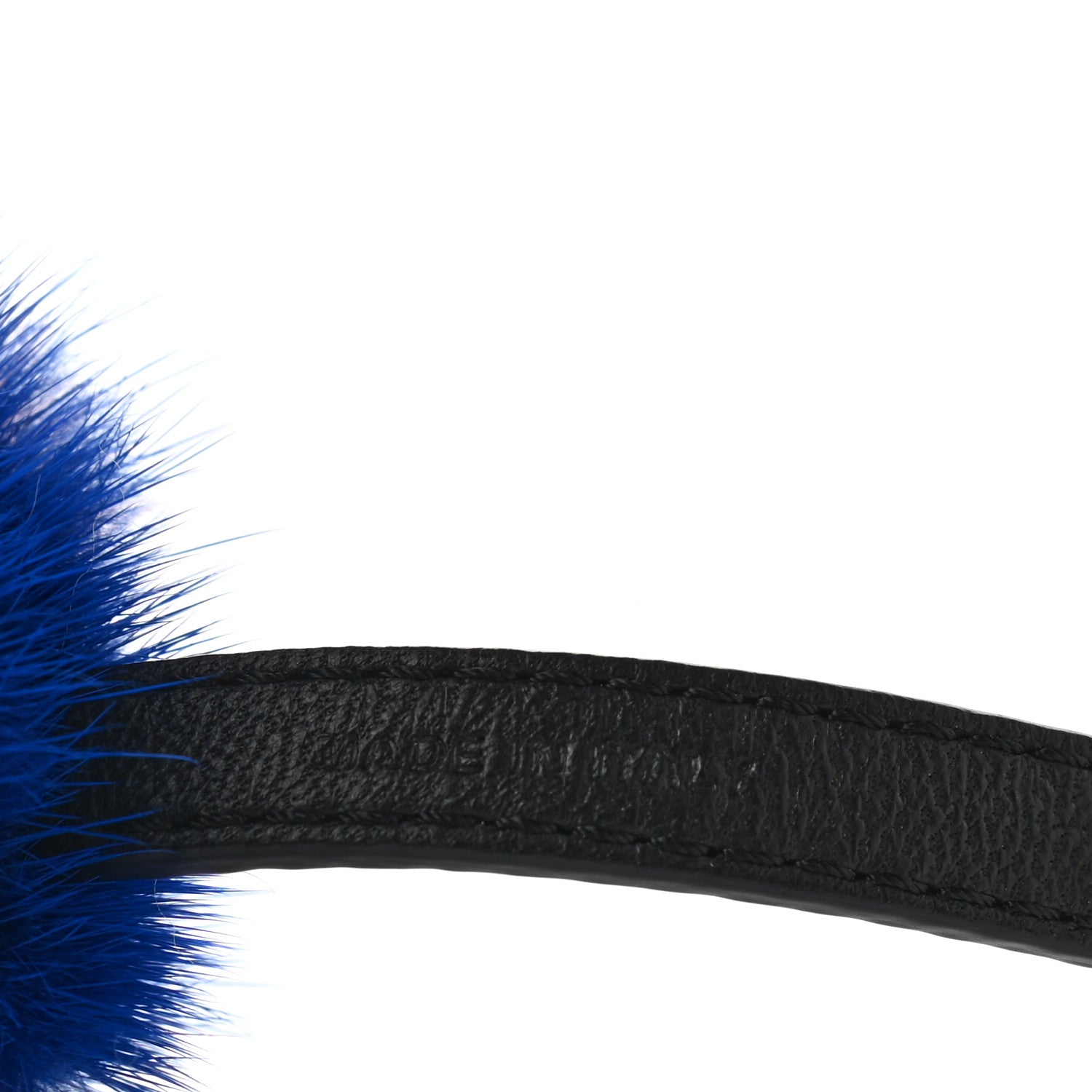 Fendi Mink Fox Fur Kid Monster Bag Bug Charm Blue Multicolor 4 of 5