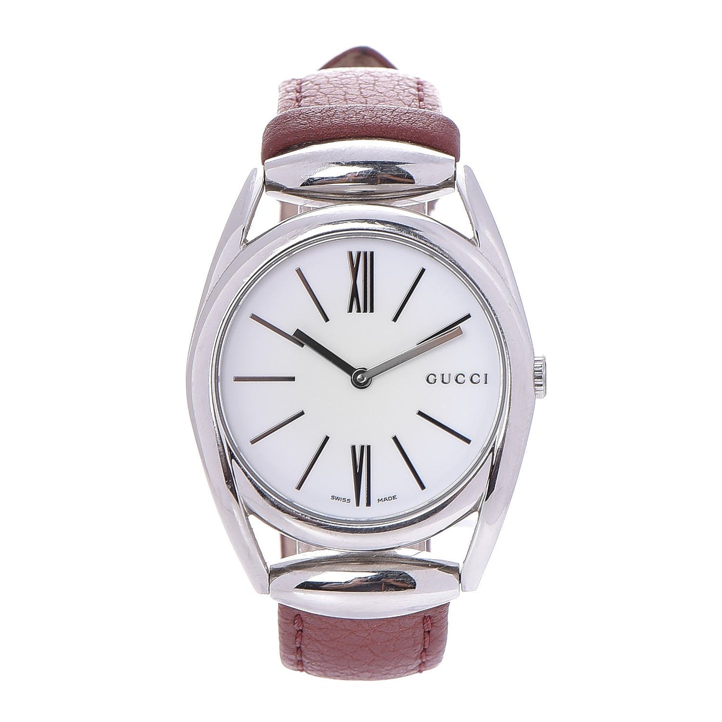Stainless Steel Calfskin 34mm Horsebit Quartz Watch