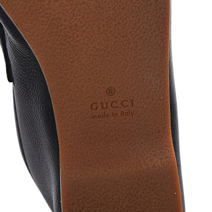 Gucci Calfskin Mens Web Loafers 12 Black 6 of 9
