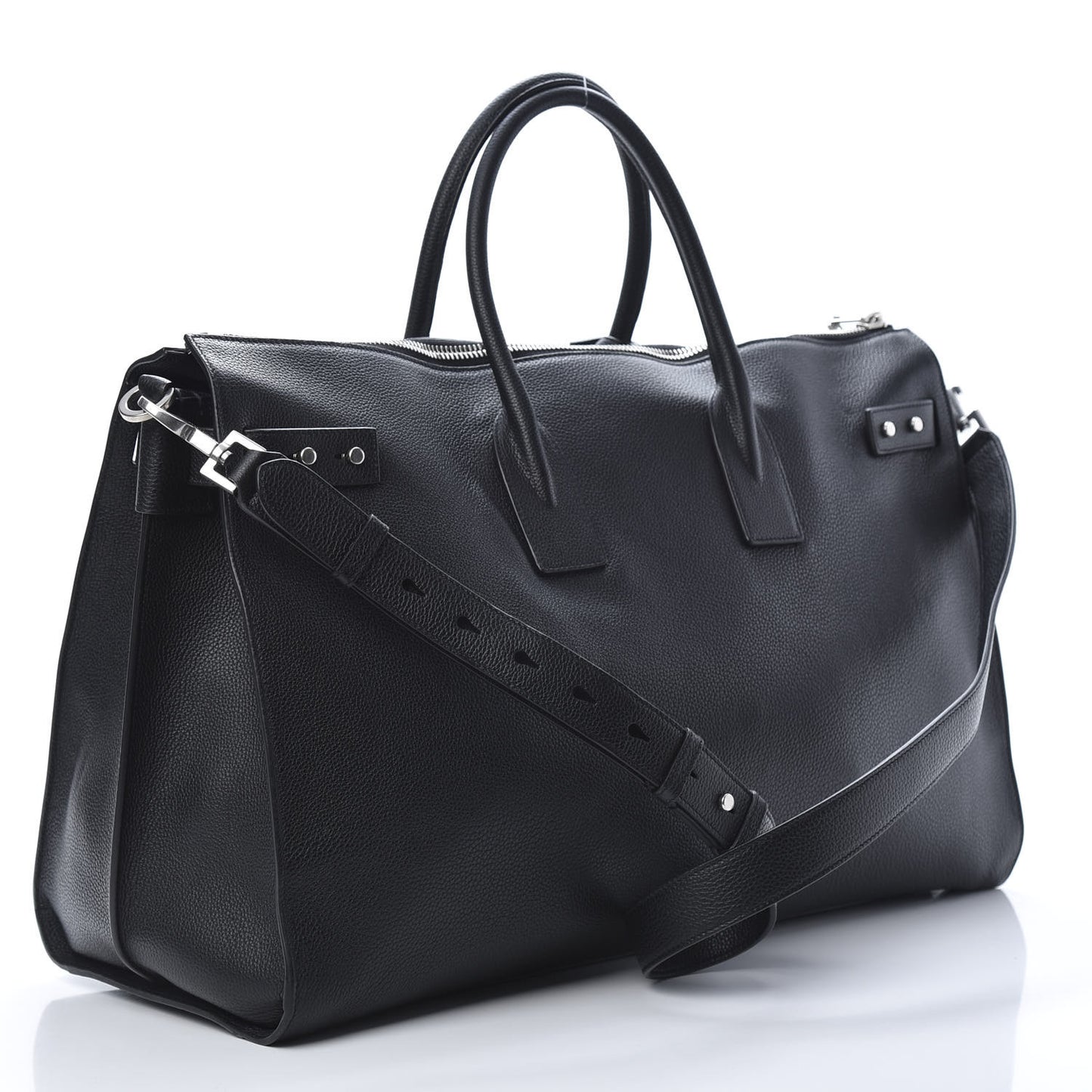Grained Calfskin 48H Sac De Jour Duffle Black