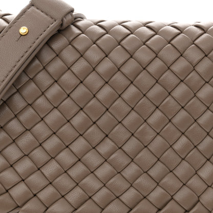 Bottega Veneta Nappa Intreccio Mini Cobble Shoulder Bag Taupe Grey 8 of 10