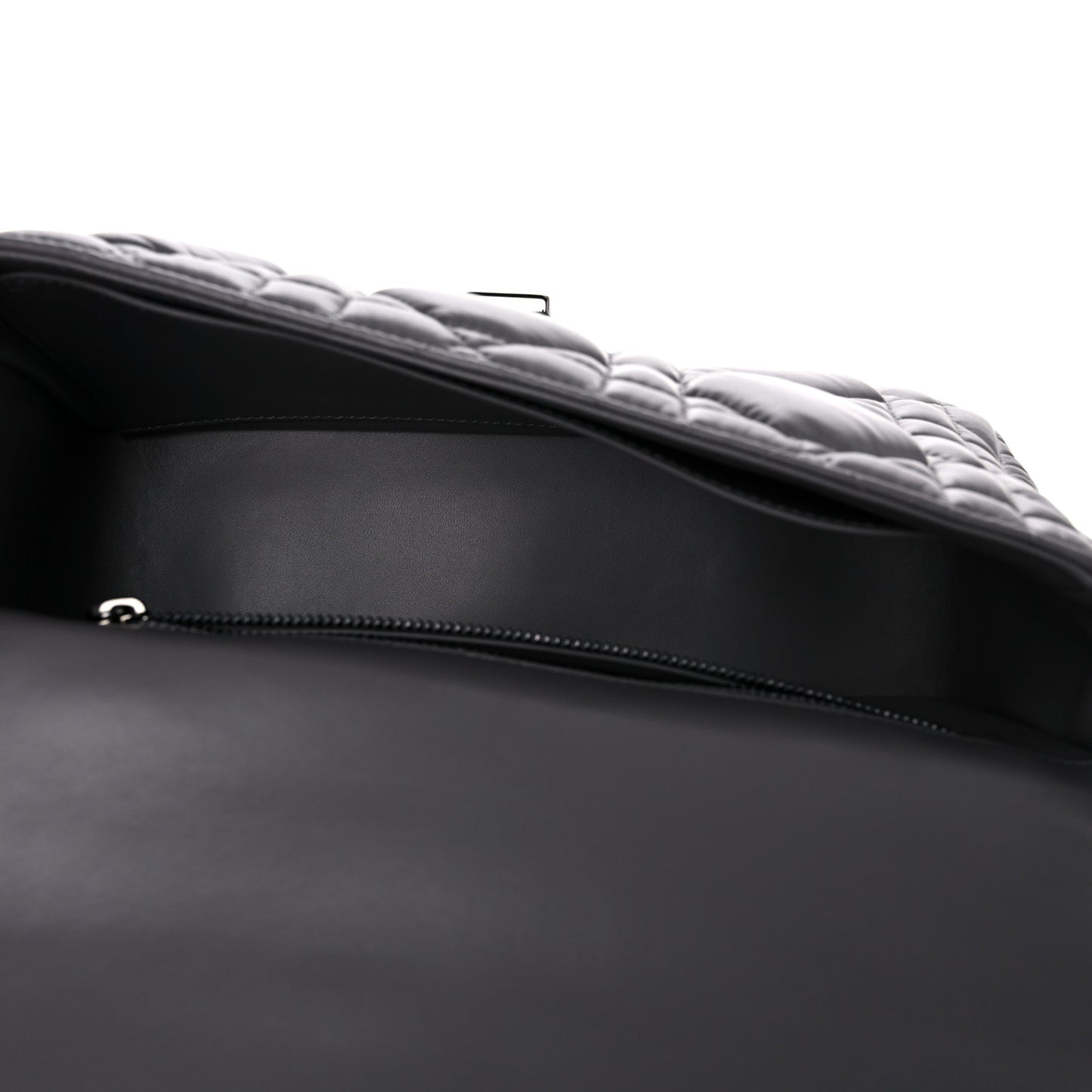 Calfskin Macrocannage Medium Caro Bag Iron Grey