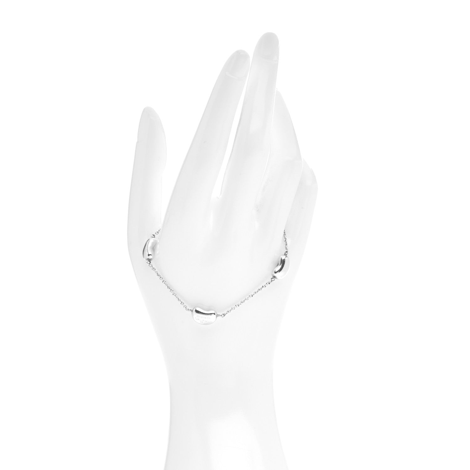 Tiffany Sterling Silver Elsa Peretti Three Bean Bracelet 2 of 4