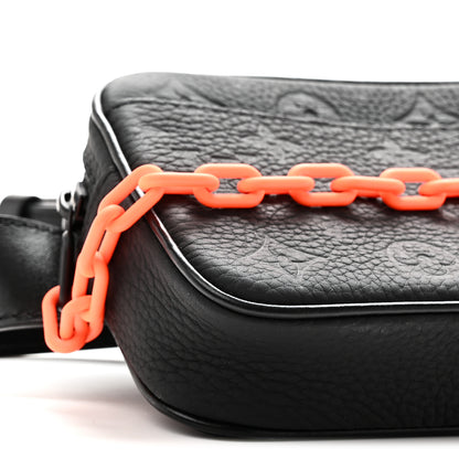 Louis Vuitton Taurillon Monogram Uniformes Solar Ray Soft Pochette Volga Belt Bag Black 8 of 9