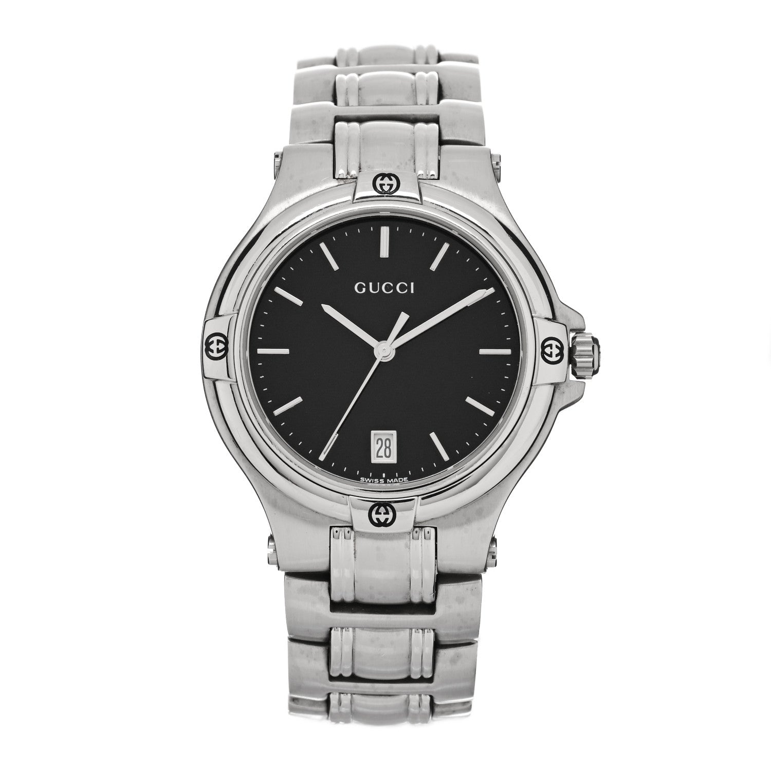 Gucci Stainless Steel 35mm 9040M Quartz Watch Black 1 of 4
