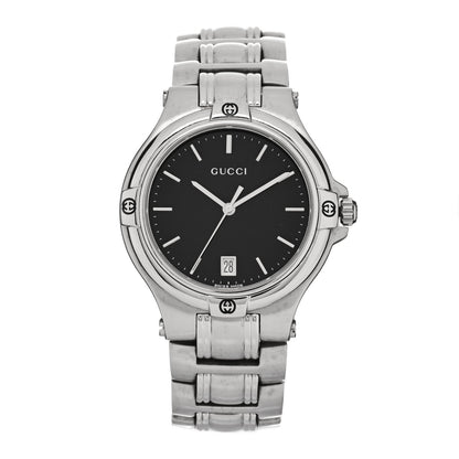 Gucci Stainless Steel 35mm 9040M Quartz Watch Black 1 of 4
