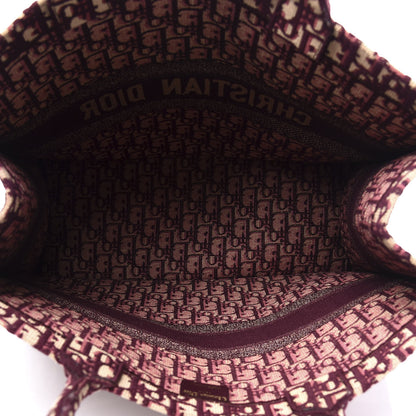 Christian Dior Oblique Large Book Tote Burgundy Multicolor 4 of 13