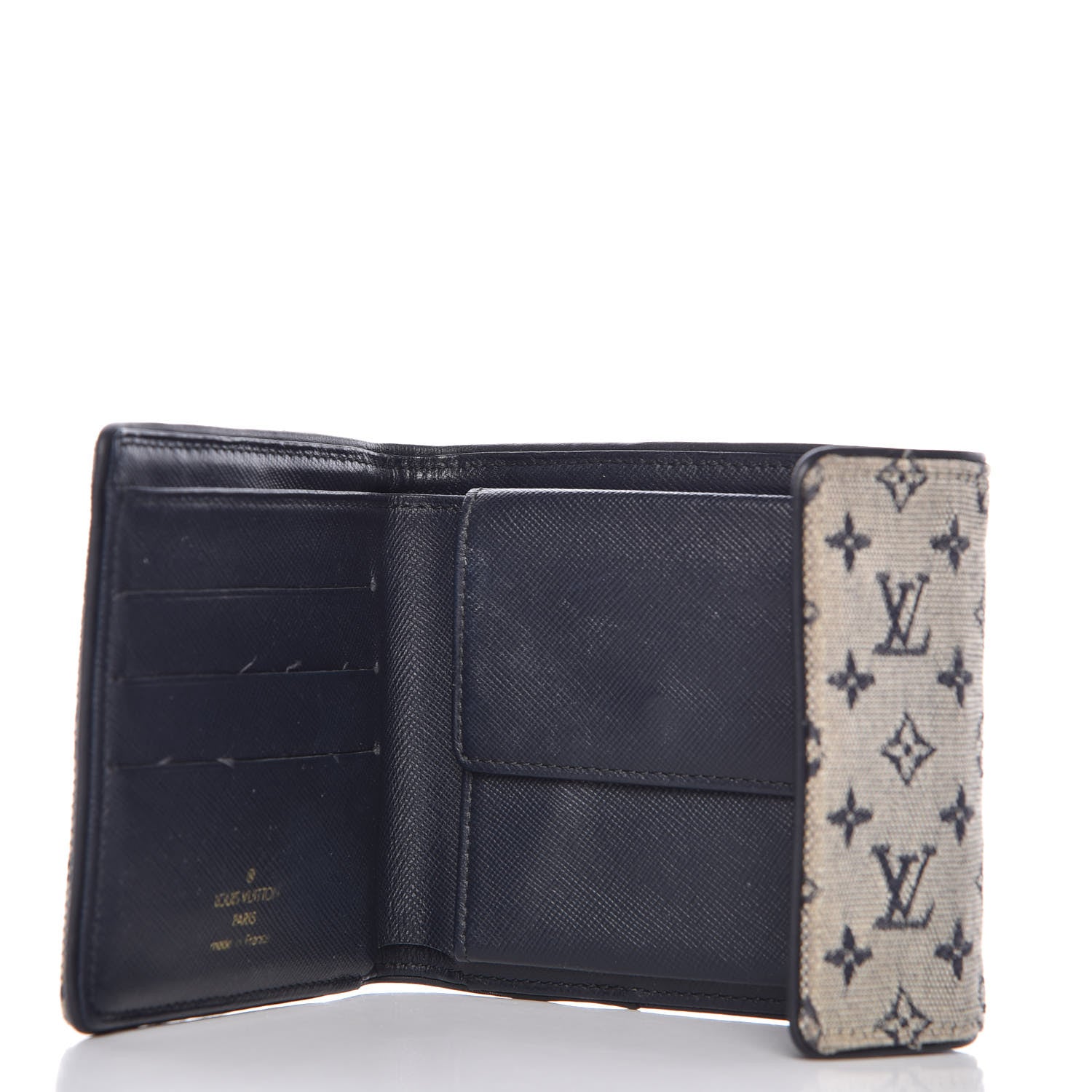 Louis Vuitton Mini Monogram Compact Wallet Blue 9 of 13