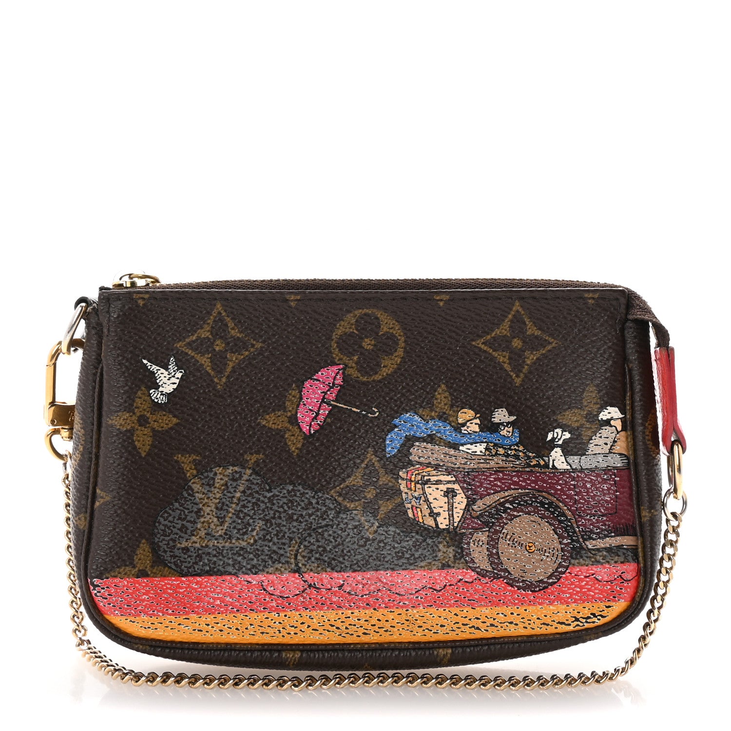 Louis Vuitton Monogram 2015 Christmas Animation Mini Pochette Accessories 1 of 6