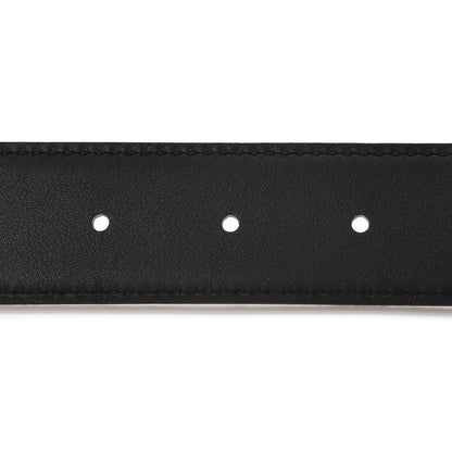 Hermes Swift Epsom 32mm Belt Strap 70 Black Etoupe 2 of 5