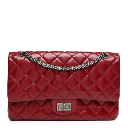 Chanel Aged Glazed Calfskin Quilted 2.55 Reissue 227 Flap Red 1 of 13