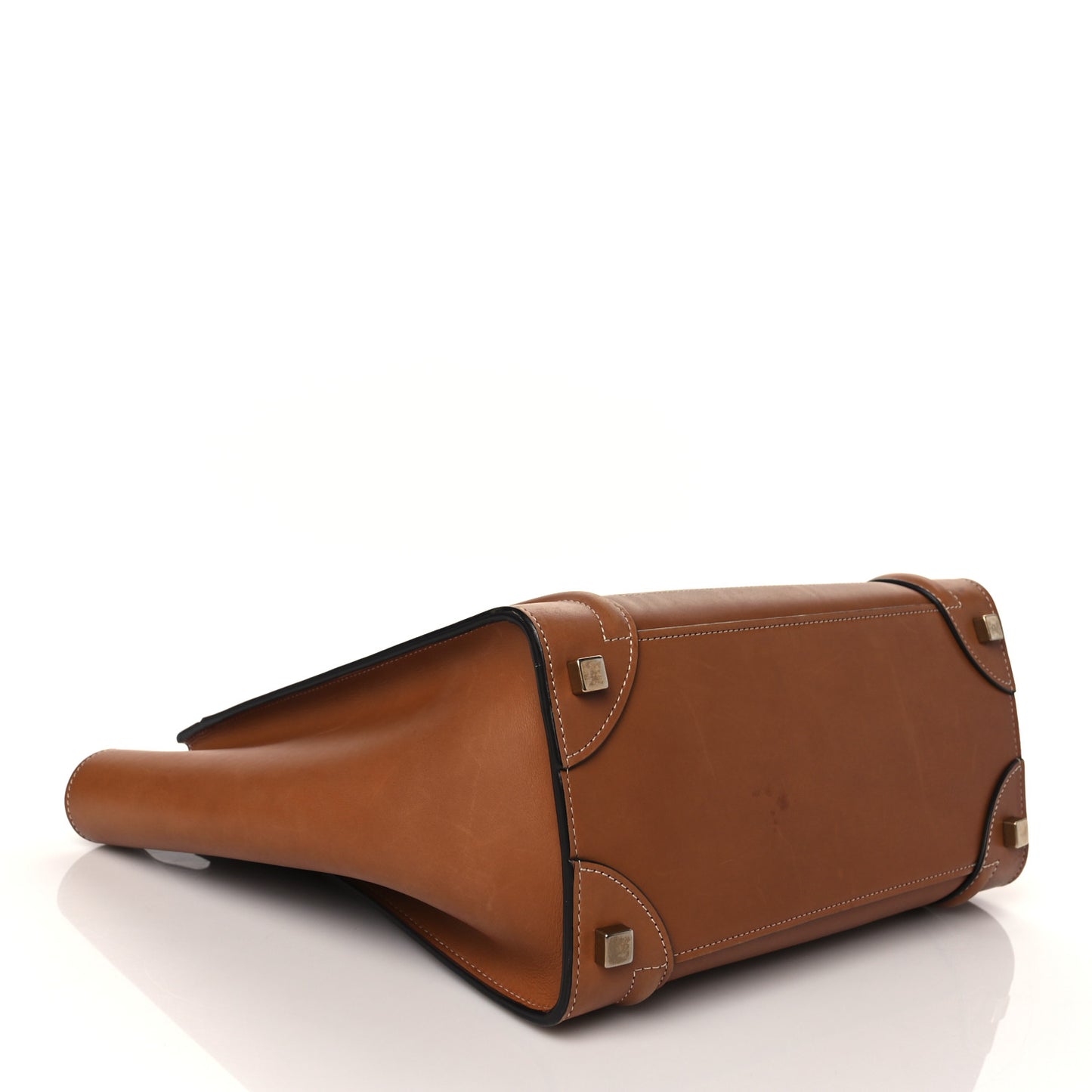 Natural Calfskin Micro Luggage Tan