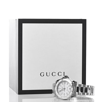 Gucci Stainless Steel 32mm Dive Quartz Watch White 8 of 8