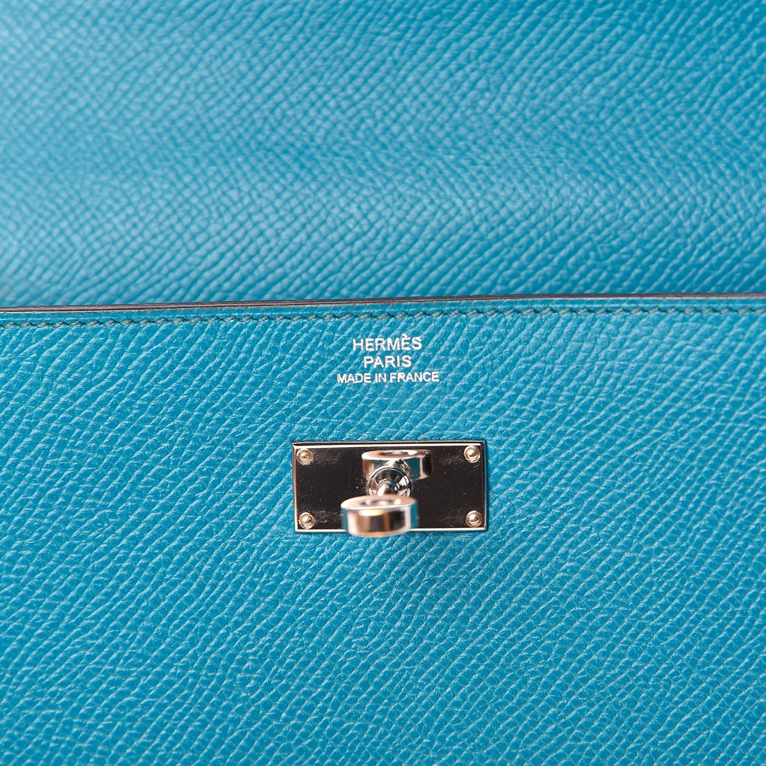 Hermes Epsom Kelly Longue Wallet Bleu Izmir 6 of 10